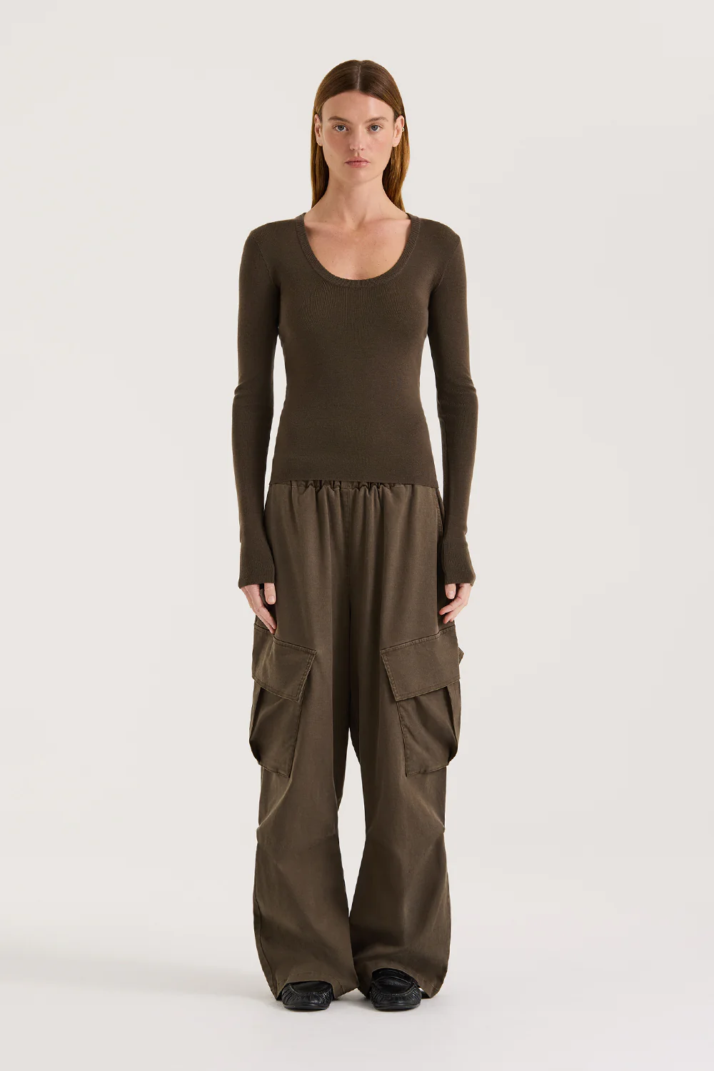 Carr Long Sleeve Scoop Top
