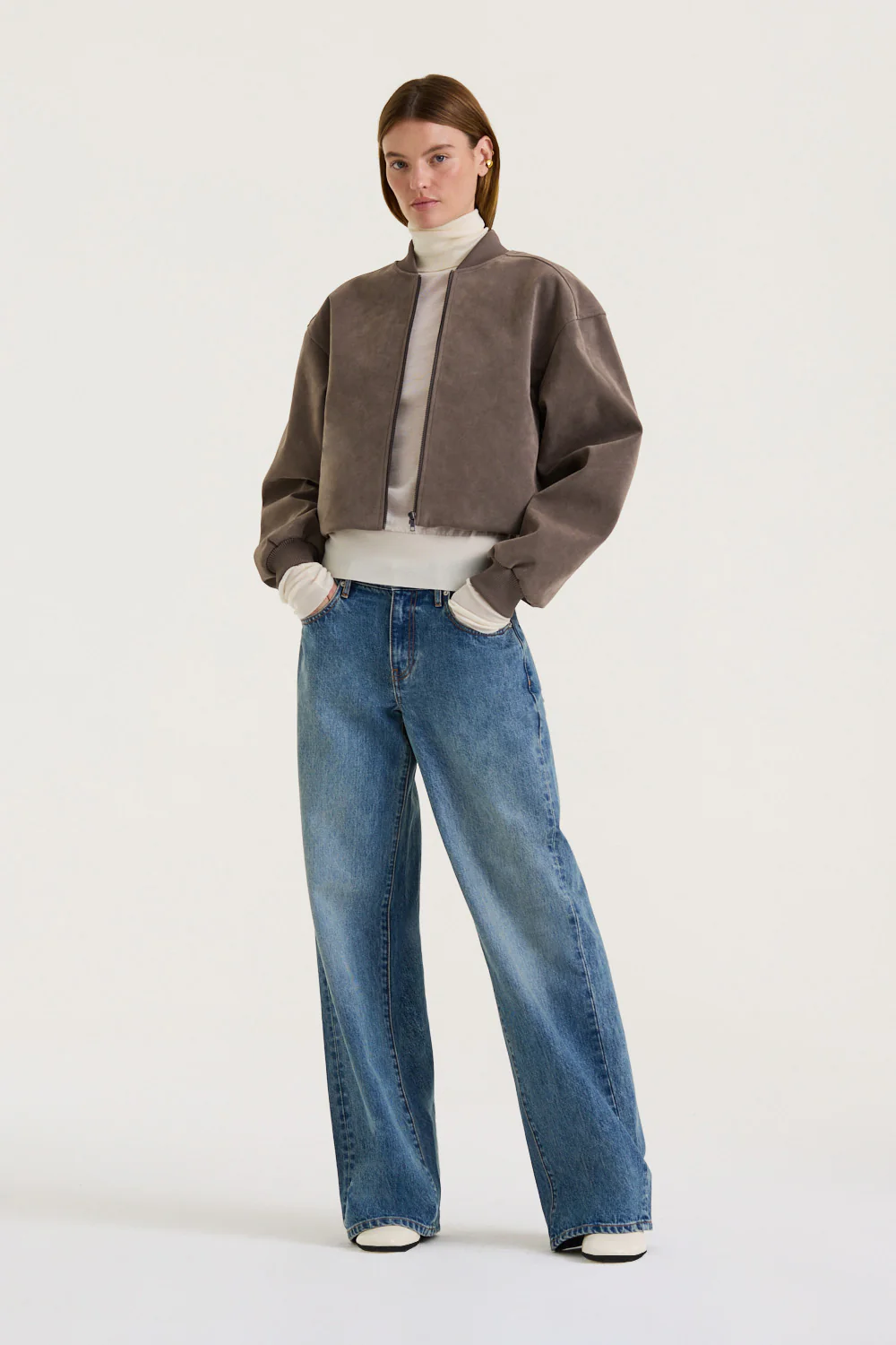 Mara Suede Bomber - Image 5