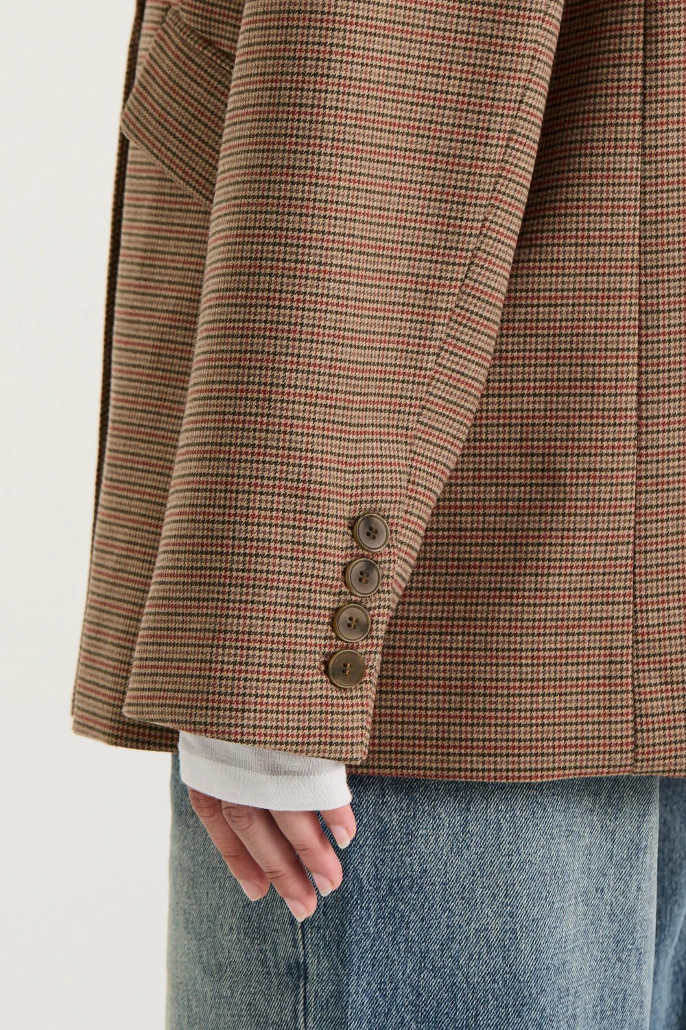 Ornella Checked Blazer - Image 6