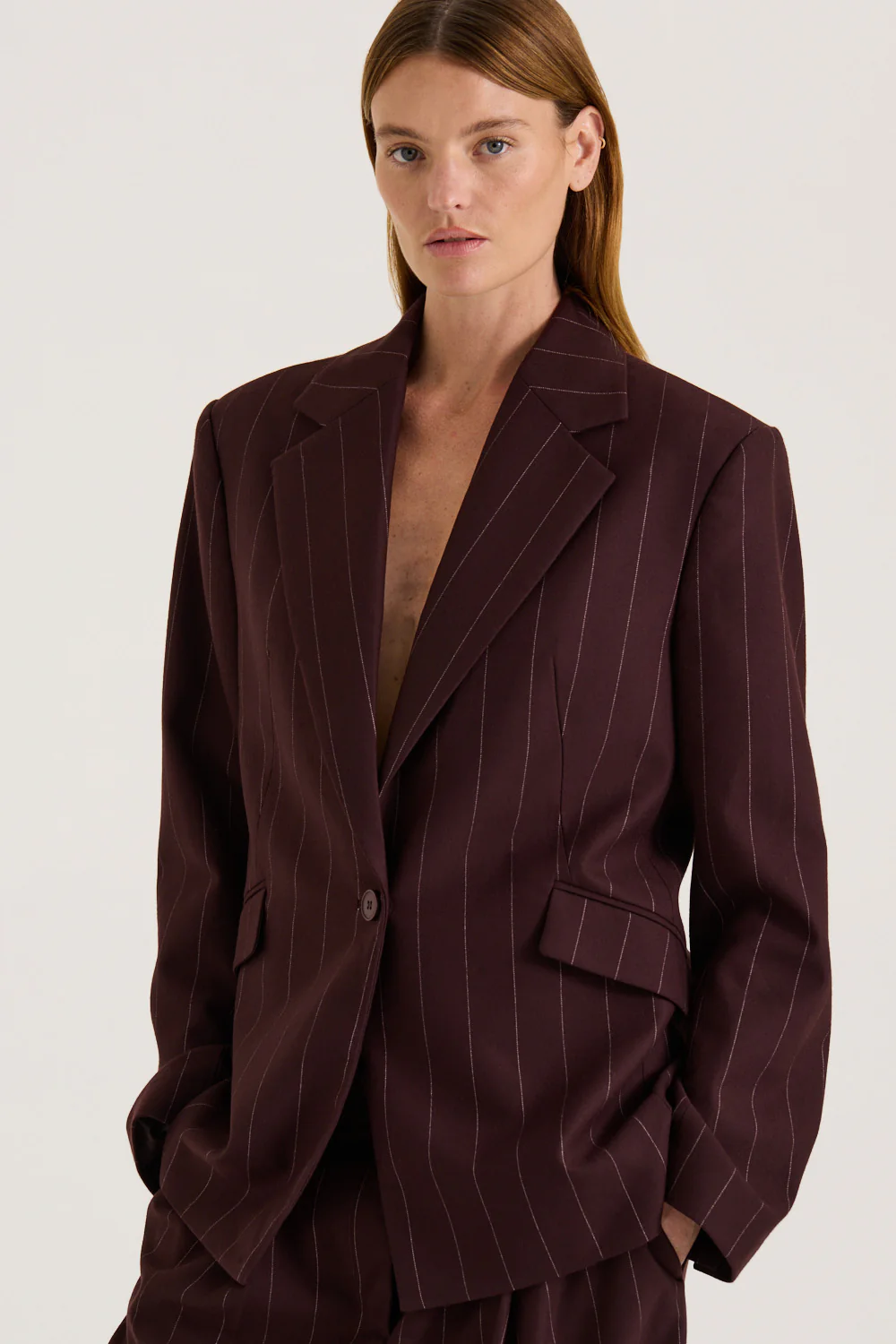 Ornella Pinstripe Blazer - Image 3