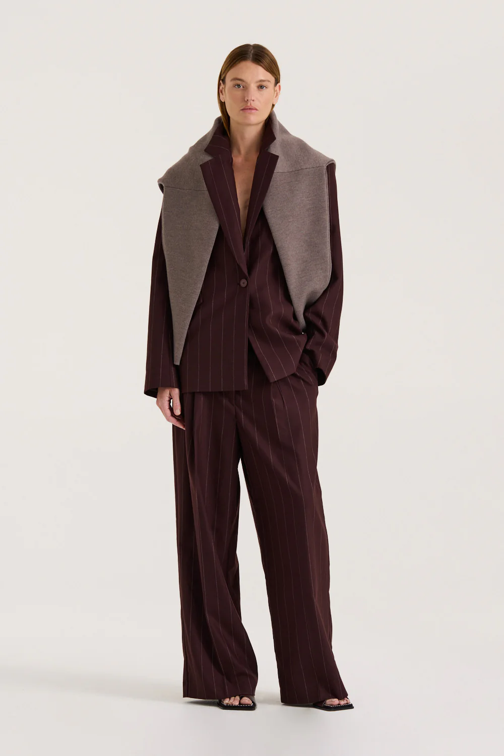 Ornella Pinstripe Blazer - Image 7