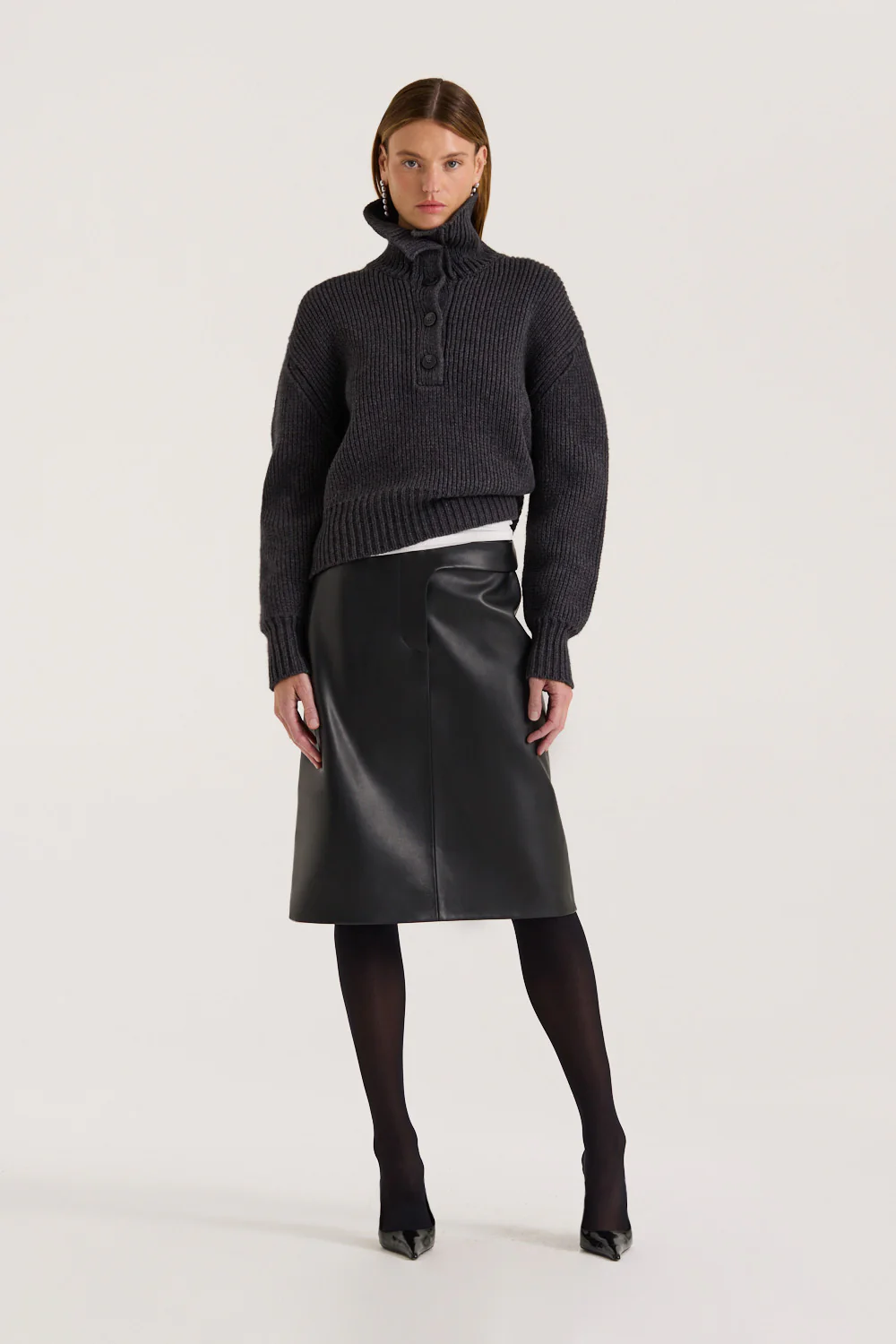 Sura Knit Button Up