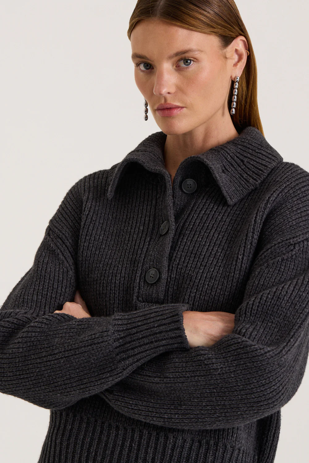 Sura Knit Button Up - Image 7
