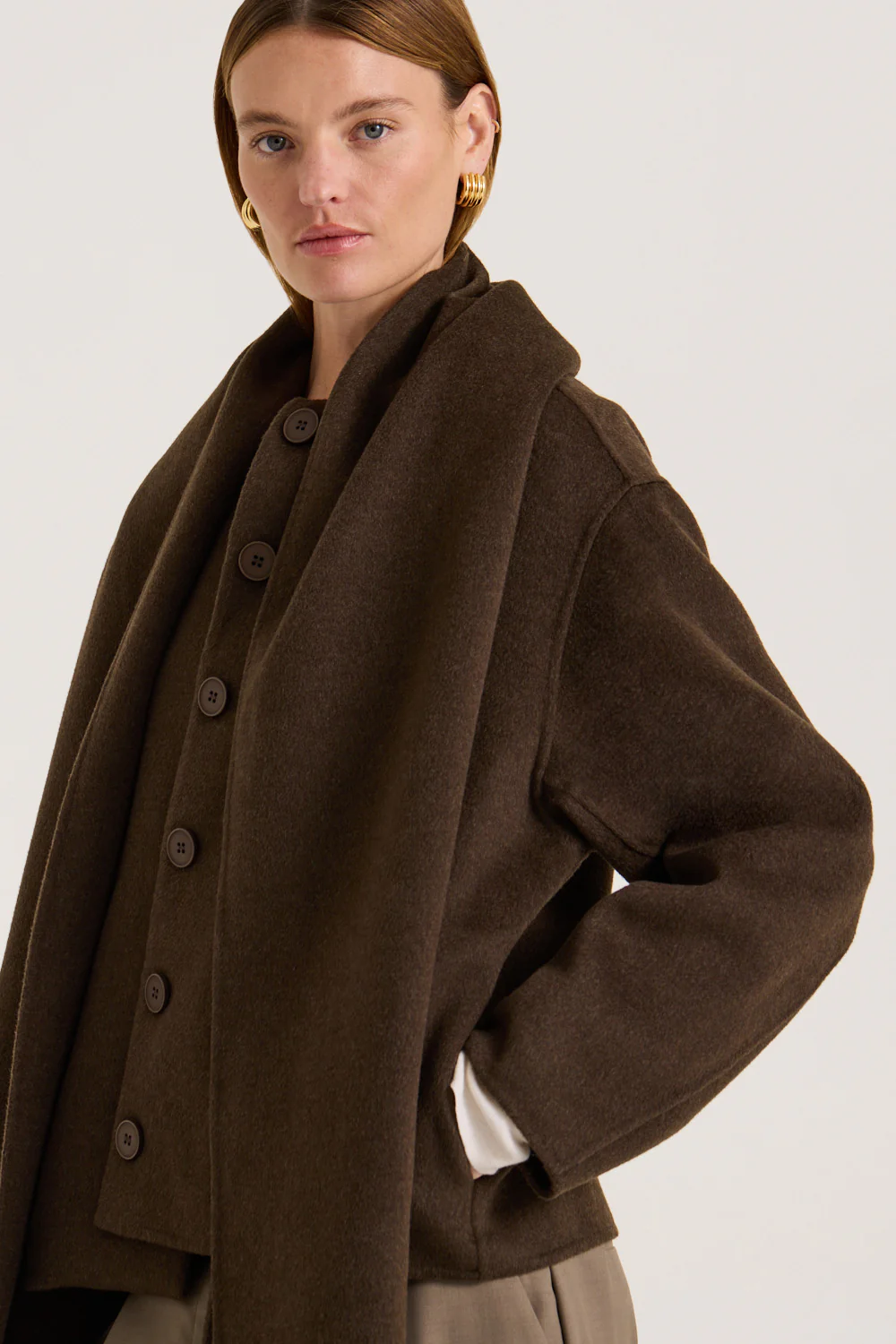 Valea Scarf Coat - Image 8