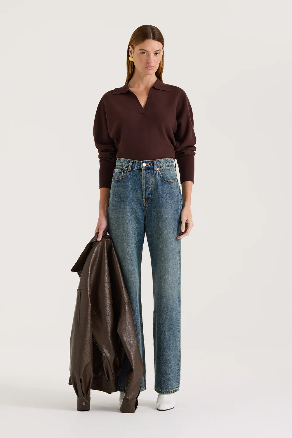 Zeya Long Sleeve Polo Top - Image 5